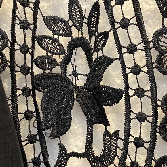 M.K.M. DESIGNS -- Halter Top, Black Sleeveless w/Lace Back/Shoulder Straps, Long - Picture 10 of 13